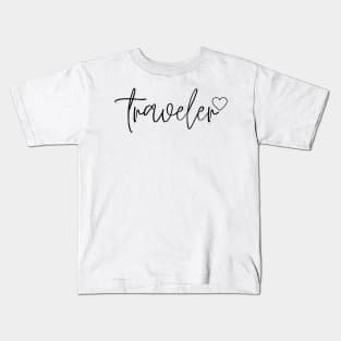 Traveler, Love for Travel Kids T-Shirt